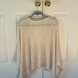 Beige poncho